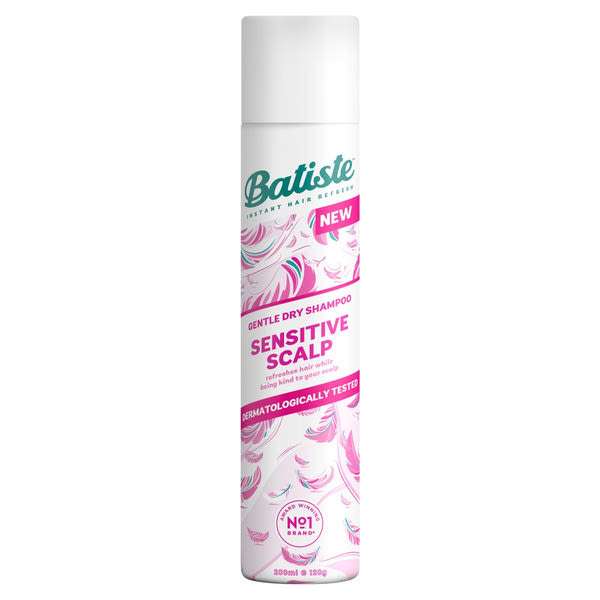 Batiste Sensitive enyhén illatosított szárazsampon érzékeny fejbőrre - 200 ml