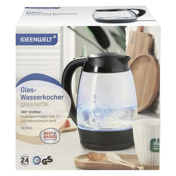 Ideen Welt üveg vízforraló - 1 db