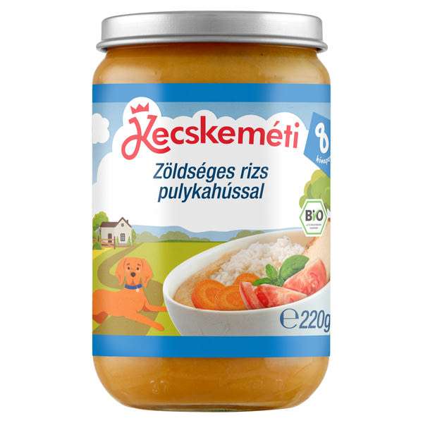 Kecskeméti Bio rizs zöldségekkel és pulykahússal - 220 g