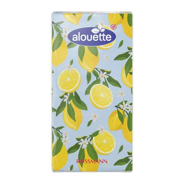 Alouette szalvéta citrom mintával 33x33 cm - 20 db