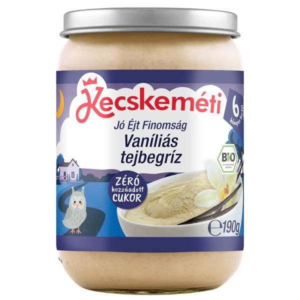 Kecskeméti Bio tejbegríz vanília ízzel 6 hónapos kortól - 190 g