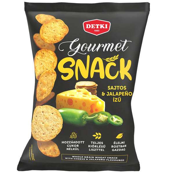 Detki Gourmet keksz sajttal és jalapeno paprikával - 100 g
