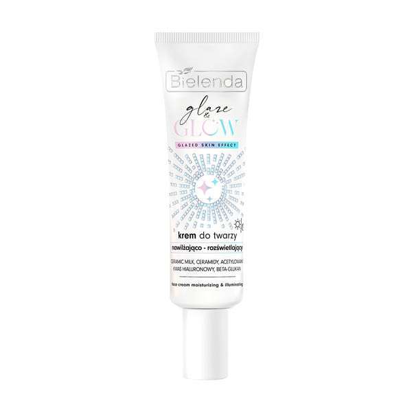 Bielenda Glaze & Glow hidratáló és ragyogásfokozó arckrém - 50 ml