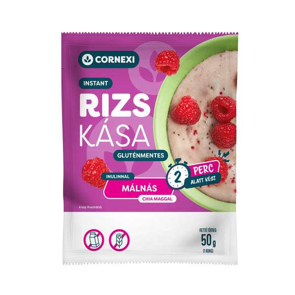 Cornexi rizskása chia maggal és málnával - 50 g