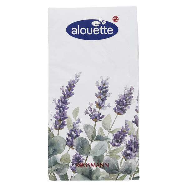 Alouette szalvéta levendula mintával 25x25 cm - 16 db