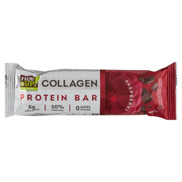 Rice Up kollagénes fehérjeszelet málnával - 50 g