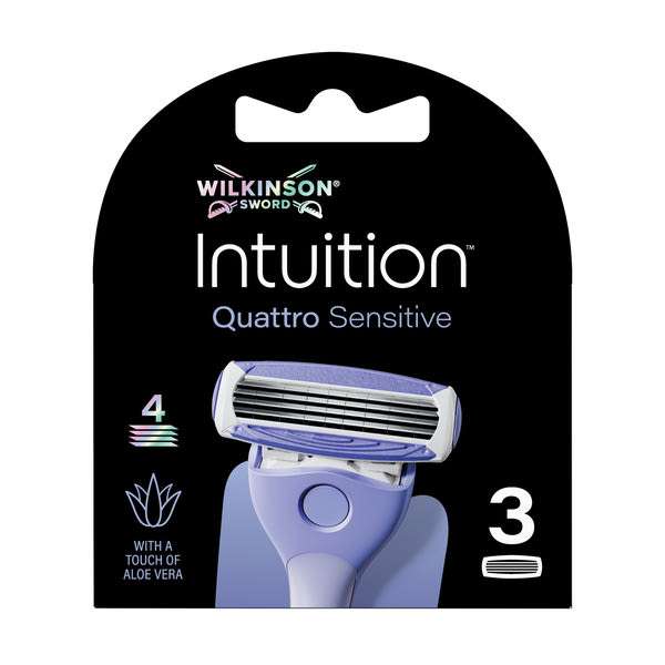 Wilkinson Intuition Quattro Sensitive női borotvabetét 4pengés - 3 db
