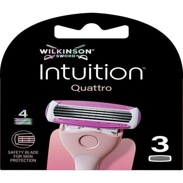Wilkinson Intuition Quattro Venus női borotvabetét 4 pengés - 3 db