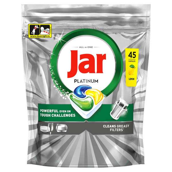 Jar Platinum All in One Lemon mosogatógép kapszula - 45 db