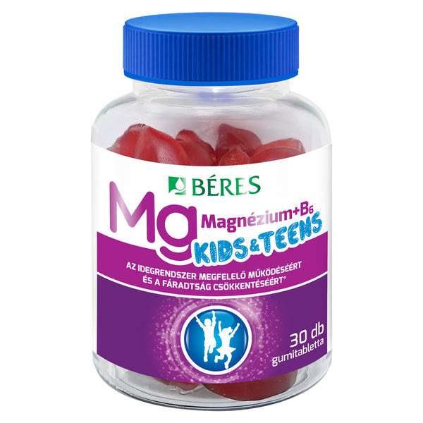 Béres Magnézium+B₆ Kids&Teens gumitabletta - 30 db