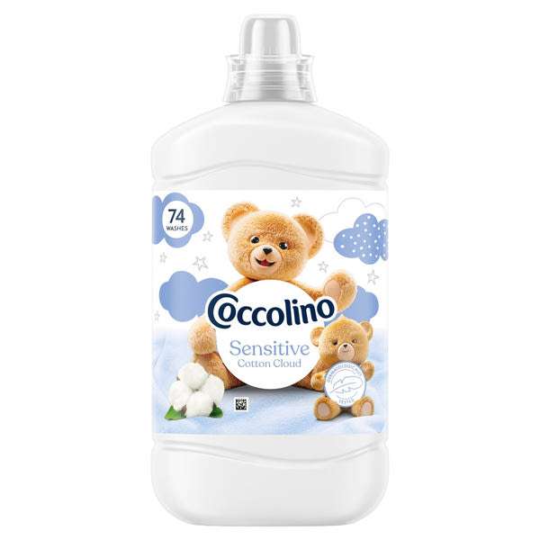 Coccolino Sensitive Cotton Cloud öblítő 74 mosás - 1702 ml