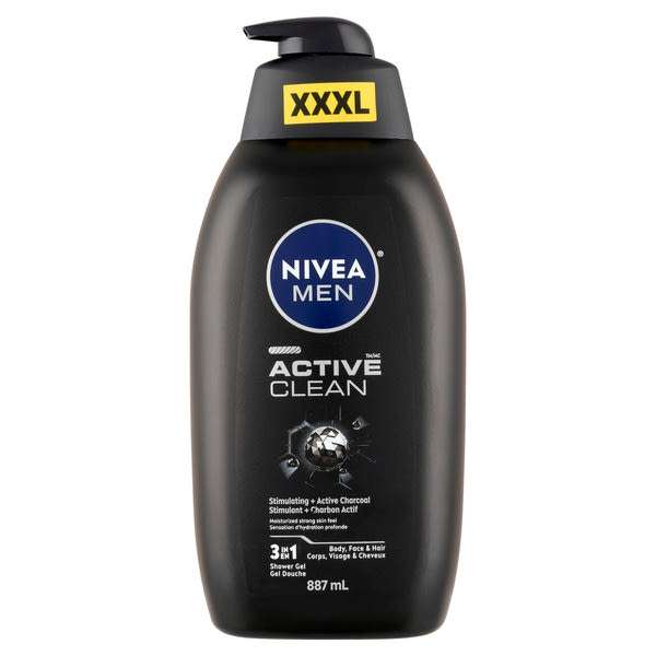Nivea Men Active Clean tusfürdő - 887 ml