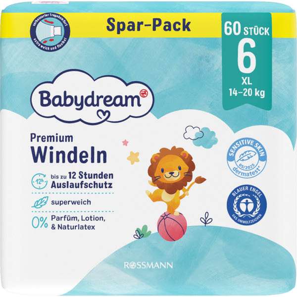 Babydream XL nadrágpelenka 6-os méret, 14-20 kg - 60 db