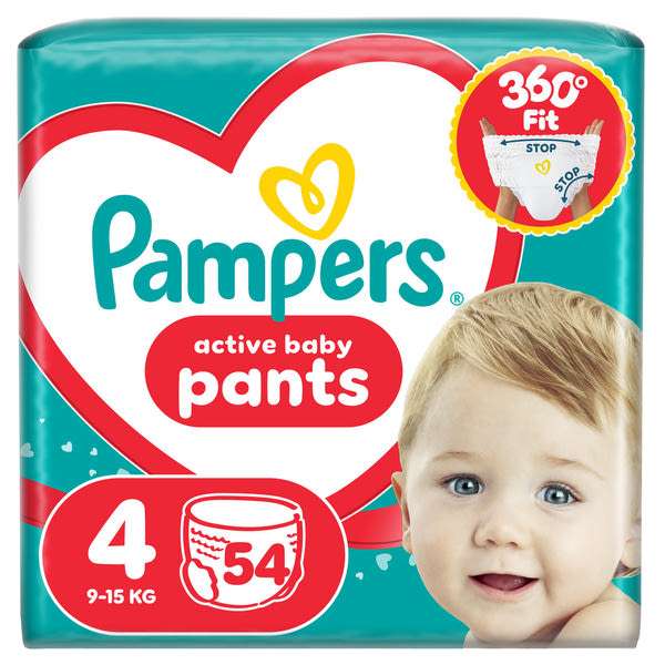 Pampers Pants Jumbo Pack bugyipelenka 4-es méret, 9-15 kg - 54 db
