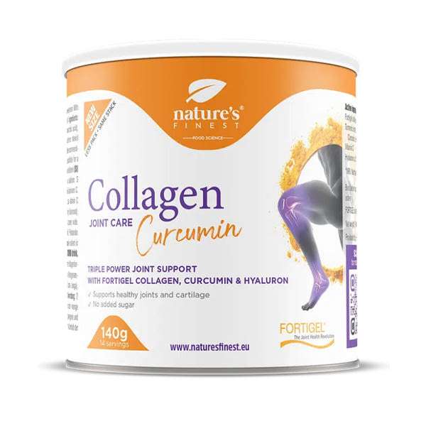 Nature's Finest Joint Care Kollagén Kurkumin italpor Fortigel kollagén-peptidekkel - 140 g