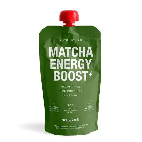 Nutrino Lab Matcha Energy Boost gyümölcspép - 180 g