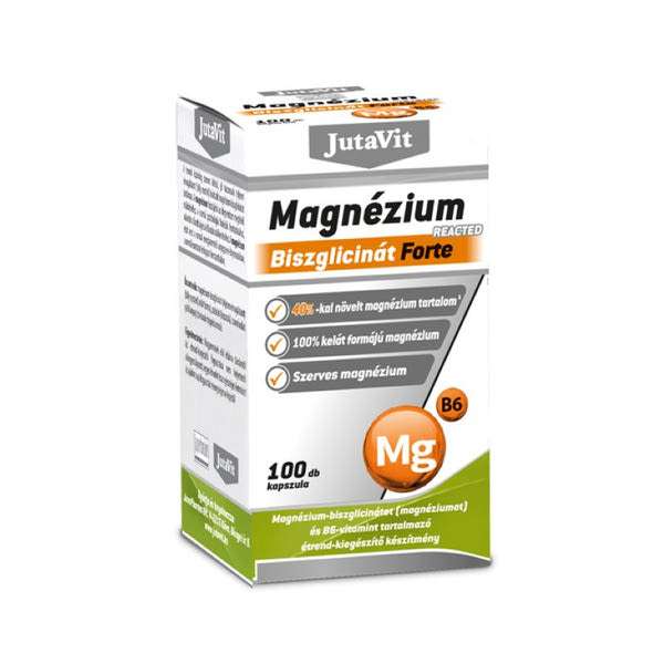 JutaVit Magnézium Biszglicinát Forte étrend-kiegészítő kapszula - 100 db