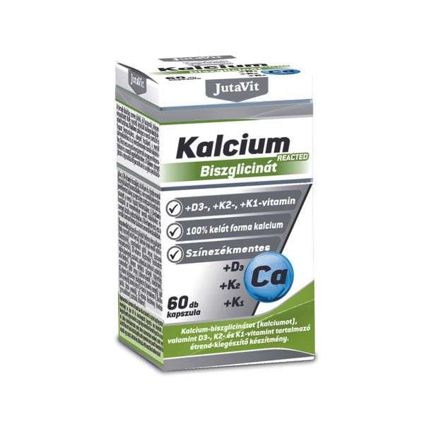 JutaVit Kalcium-Biszglicinát+D3+K2+K1 étrend-kiegészítő kapszula - 60 db