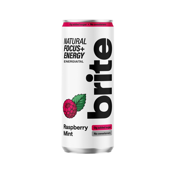 Brite Natural energiaital málna és menta ízesítéssel - 330 ml