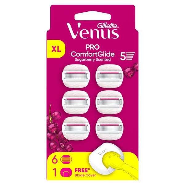 Gillette Venus Pro Comfortglide női borotvabetét 5 pengés - 6 db