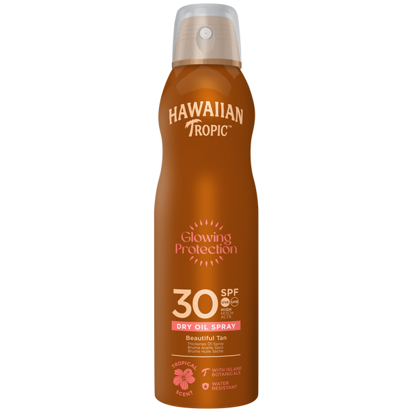Hawaiian Tropic Glowing Protection Dry Oil Spray napvédő SPF30 - 180 ml