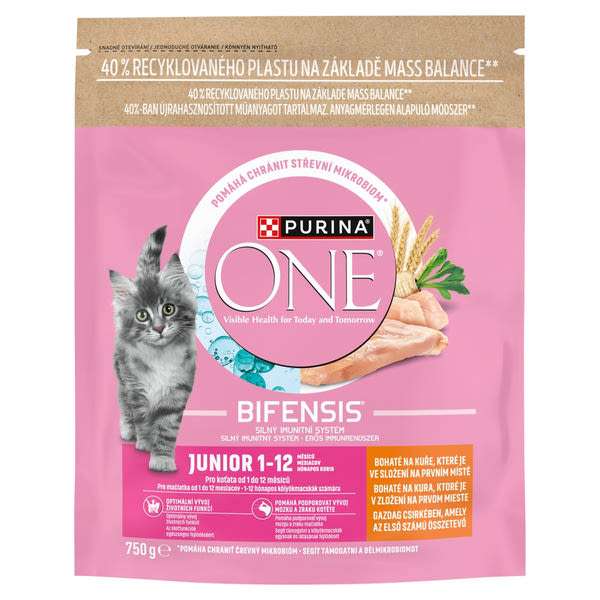 Purina One Junior állateledel macskáknak csirkével - 750 g
