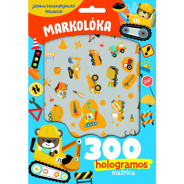 Markolóka foglalkoztató füzet 300 hologramos matricával - 1 db