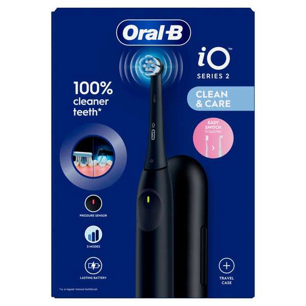 Oral-B iO 2 elektromos fogkefe /éjfekete - 1 db