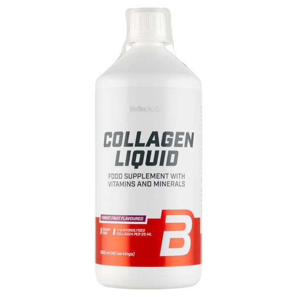 BioTechUSA Collagen étrend-kiegészítő kollagén ital erdei gyümölcs ízben - 1 l