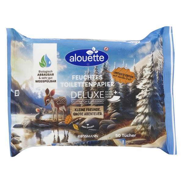 Alouette Summer Vidras nedves toalettpapír 3x50 db - 150 db