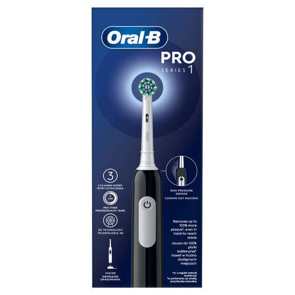 Oral-B Pro Series 1 elektromos fogkefe /fekete - 1 db
