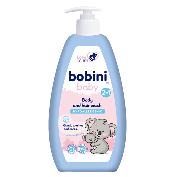 Bobini Baby 2in1 fürdető és sampon - 500 ml