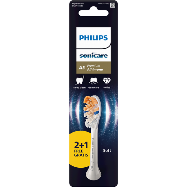 Philips Sonicare Premium All-in-One elektromos fogkefe pótfej /fehér - 3 db