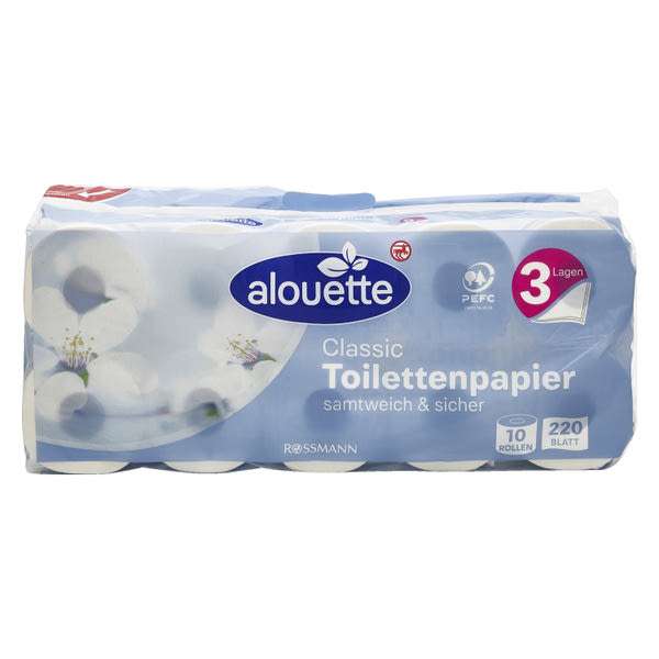 Alouette Classic toalettpapír 3 rétegű - 10 db