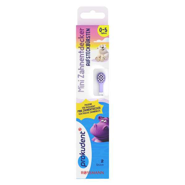 Prokudent Mini elektromos fogkefe pótfej gyerekeknek - 2 db