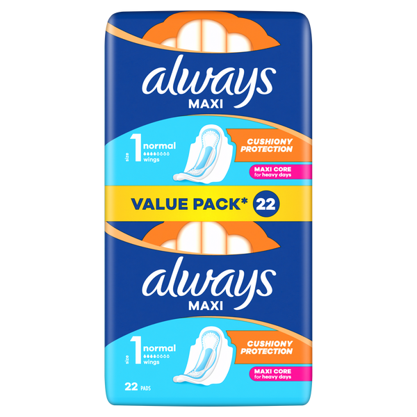 Always Maxi Normal egészségügyi betét 1-es méret - 22 db