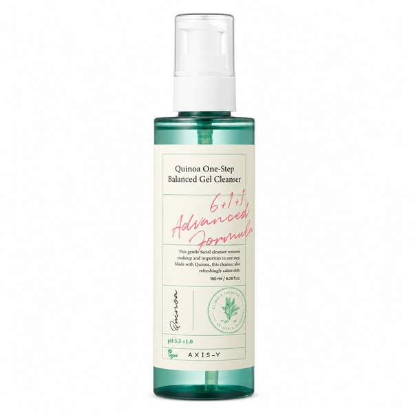 Axis-Y Quinoa One-Step pórustisztító és pH-kiegyenlítő arctisztító gél quinoa kivonattal - 180 ml