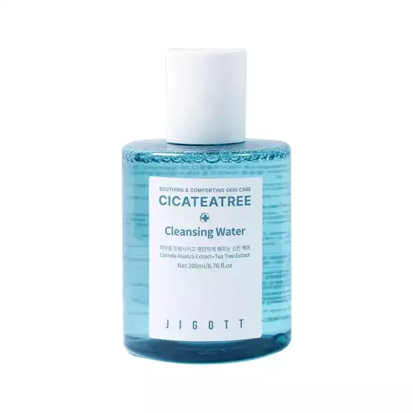 Jigott CicaTeaTree bőrnyugtató arctisztító micellás víz Centella Asiatica és teafa kivonattal - 200 ml