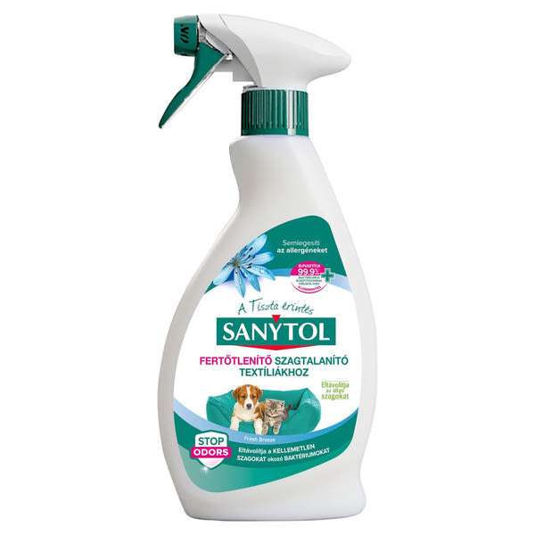 Sanytol fertőtlenítő és szagtalanító spray textíliákhoz - 500 ml