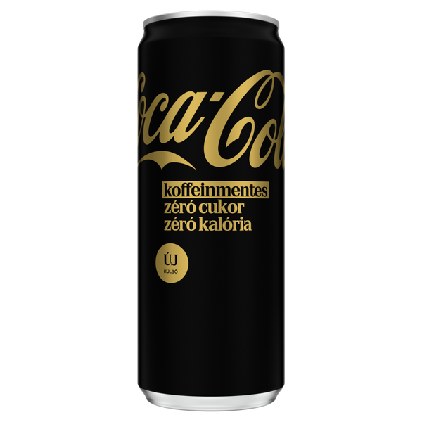 Coca-Cola colaízű koffeinmentes energiamentes szénsavas üdítőital édesítőszerekkel - 330 ml