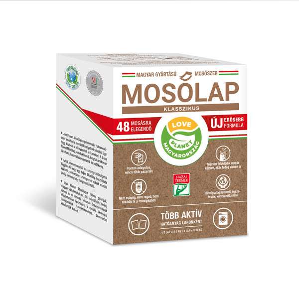 Love Planet Kalsszikus illatos mosólap, 48 mosás - 24 db