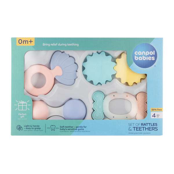 Canpol babies Pastel csörgő szett 4 db-os - 1 db