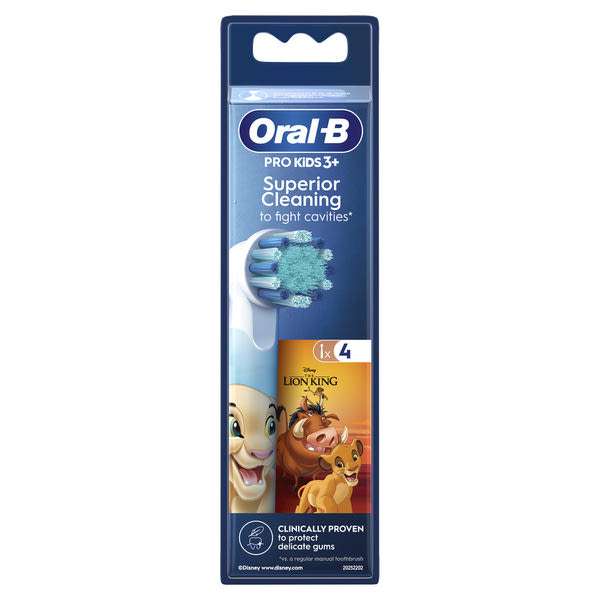 Oral-B Lion King Kids 3+ elektromos fogkefe pótfej - 4 db