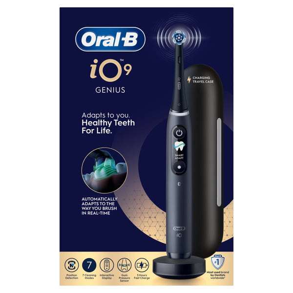 Oral-B iO 9 elektromos fogkefe utazótokkal /fekete - 1 db