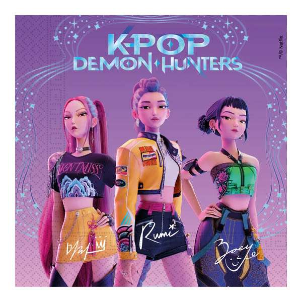 K-Pop Démonvadászok Honmoon szalvéta 20 db 33x33 cm - 1 db