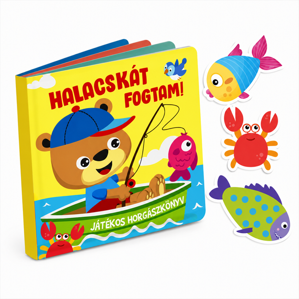 Halacskát fogtam! pecás fürdőskönyv - 1 db