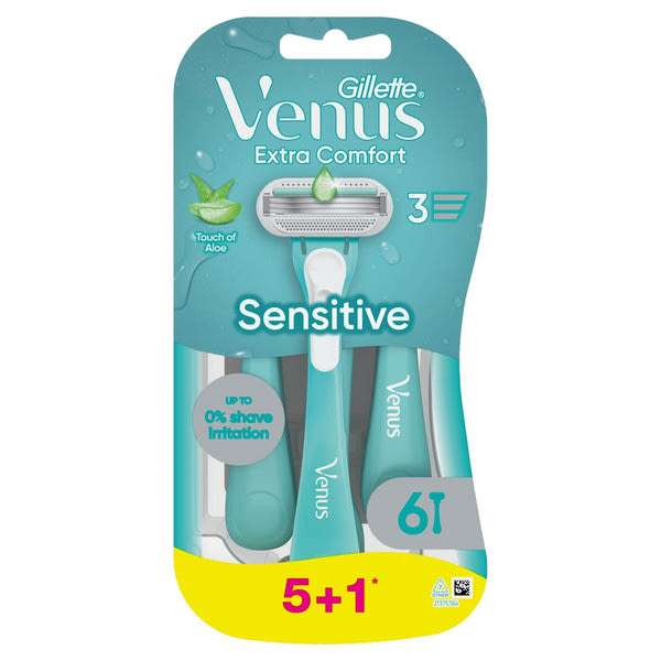 Gillette Venus Extra Comfort Sensitive eldobható borotva - 6 db
