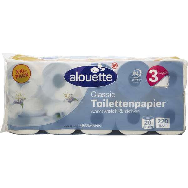 Alouette Classic XXL toalettpapír 3 rétegű - 20 db