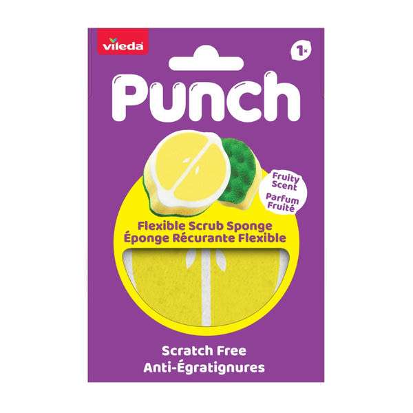 Vileda Punch Lemon rugalmas súrolószivacs - 1 db