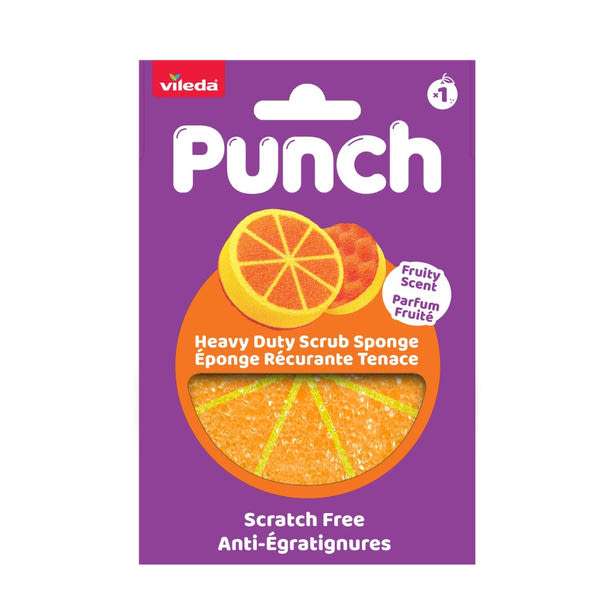 Vileda Punch Orange extra erős súrolószivacs - 1 db